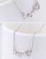 Fashion Silver Color Letter Shape Decorated Necklace