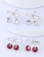 Fashion Pink Cherry Shape Decorated Earrings
