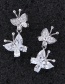 Fashion Silver Color Butterfly Shape Decorated Earrings