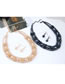 Simple Black Pure Color Decorated Jewelry Set