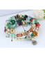 Fashion Gold Color+blue Bead Decorated Multi-layer Bracelet