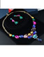 Fashion Multi-color Full Diamond Design Color Matching Jewelry Sets