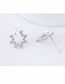 Fashion Silver Color Full Diamond&pearls Decorated Earrings