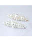 Fashion Gold Color+white Full Pearl Decorated Hair Clip