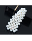 Fashion Silver Color+white Full Pearl Decorated Hair Clip