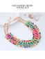 Fashion Multi-color Color-matching Decorated Necklace
