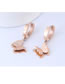 Simple Rose Gold Butterfly Shape Decorated Earrings