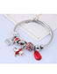Fashion Red Waterdrop Shape Decorated Multi-element Bracelet