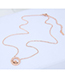 Fashion Rose Gold Crown Shape Decorated Necklace