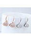 Simple Rose Gold Shell Shape Decorated Earrings
