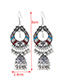 Simple Multi-color Bell Shape Decorated Earrings