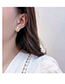 Fashion Gold Color Crown Shape Design Earrings