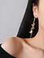 Fashion Silver Color Butterfly Shape Decorated Tassel Earrings