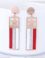 Fashion Red Star Shape Decorated Earrings