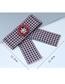 Fashion Pink+navy Flower Shape Decorated Bowknot Brooch