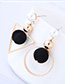 Fashion Red Triangle Shape Decorated Earrings