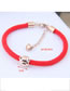 Fashion Red Pig Shape Decorated Bracelet