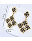 Elegant Gold Color Hollow Out Flower Shape Design Earrings