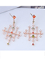 Sweet Silver Color Diamond Decorated Chinese Knot Shape Earrings