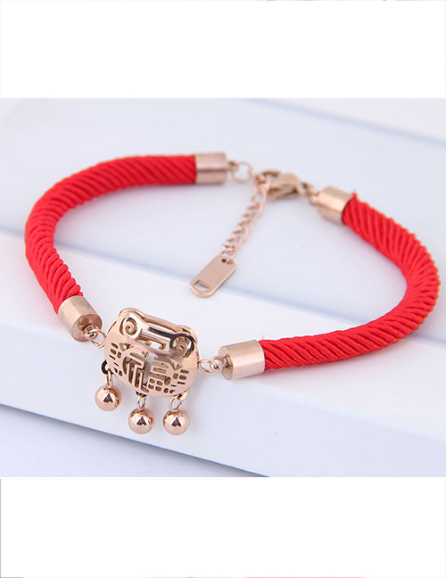 Fashion Red Hollow Out Design Bracelet