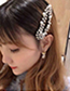 Fashion Silver Color Pearl Decorated Hair Clip