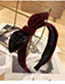 Fashion Claret Red Bowknot Shape Decorated Hair Hoop