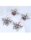 Fashion White Metal Bee Earrings