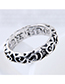 Fashion Silver Pure Color Decorated Ring