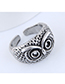 Fashion Silver Owl Opening Ring
