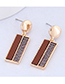 Fashion Gold Vertical Stud Earring