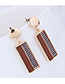 Fashion Gold Vertical Stud Earring