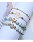 Fashion Gold Life Tree Turtle Beads Four-piece Bracelet