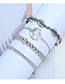 Fashion Silver Shell Ball Chain Four-piece Bracelet