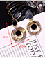 Fashion Gold Metal Flash Drill Multi-circle Earrings
