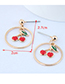 Fashion Gold Cherry Earrings