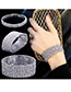 Fashion Silver (five Rows) Metal Diamond Bracelet