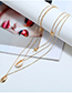 Fashion Gold Metal Seashell Multi-layer Necklace