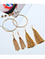 Fashion Gold Metal Multi-piece Earrings