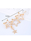 Fashion Silver Metal Five-pointed Star Hairpin