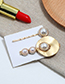 Fashion Gold Metal Flower Pearl Two-piece Hair Clip