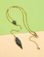 Fashion Green Irregular Shape Decorated Necklace