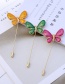 Fashion Green Butterfly Shape Design Brooch