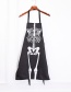 Fashion Black Skull Pattern Decorated Cosplay Apron