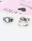 Fashion Silver Color Waterdrop Shape Decorated Rings(11pcs)