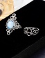 Fashion Silver Color Waterdrop Shape Decorated Rings(11pcs)