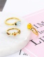 Fashion Gold Color Geometric Shape Decorated Rings(10pcs)