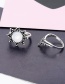 Fashion Silver Color Geometric Shape Decorated Rings(6pcs)