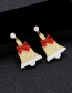 Fashion Gold Color Bell Shape Decorated Earrings