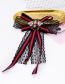 Fashion Red+black Bee Shape Decorated Bowknot Brooch