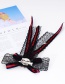 Fashion Red+black Portrait Shape Decorated Bowknot Brooch